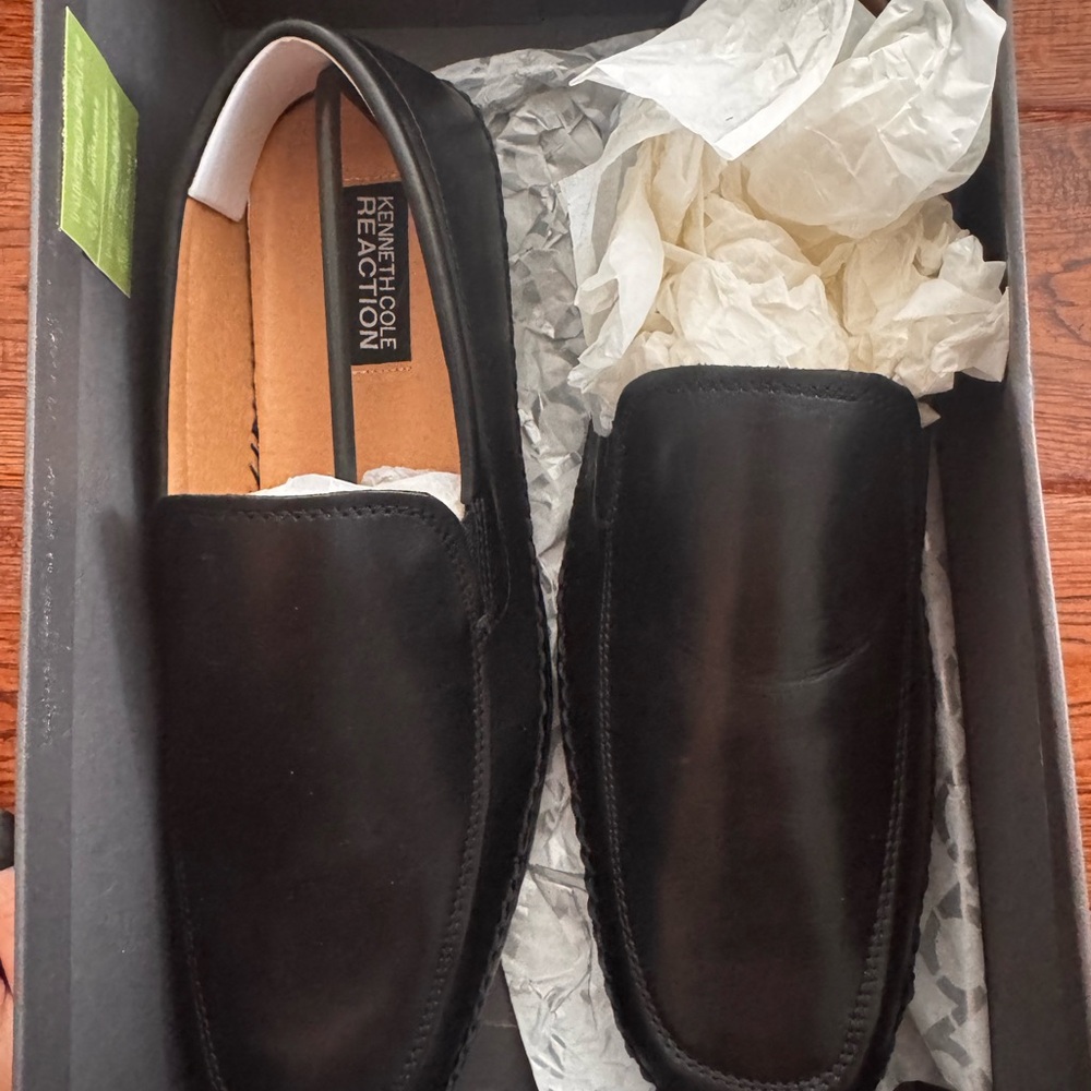 Kenneth Cole Reaction Men's Classic Black Slip-Ons